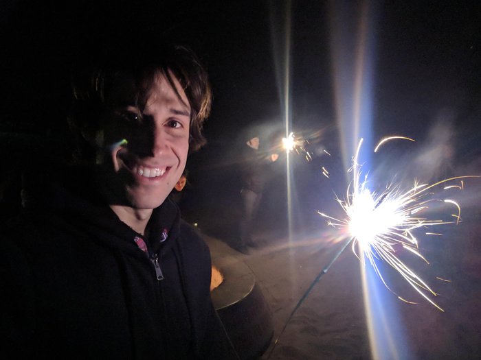 Sparkler photo. Click for full size.