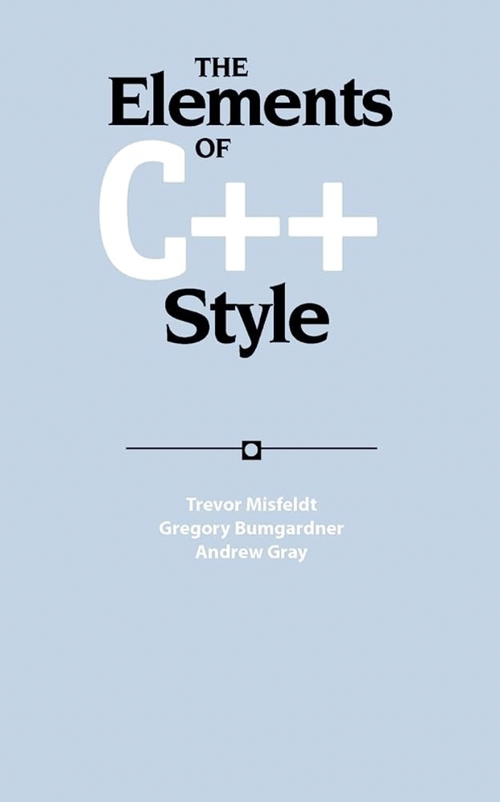 Cover of "The Elements of C++ Style"